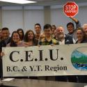 CEIU members in Vancouver support their bargaining team.