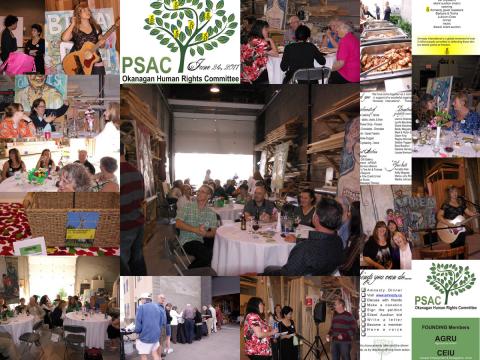 A Taste For Justice dinner presented by the PSAC Okanagan HRC